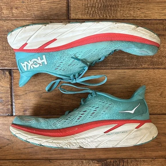 Hoka One One Clifton 8 Running Shoes Lightweight Max Cushioned Blue Size 8.5