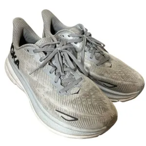 Hoka One One Gray Clifton 5 Running Sneakers Mens Size 9D Athletic Sneakers