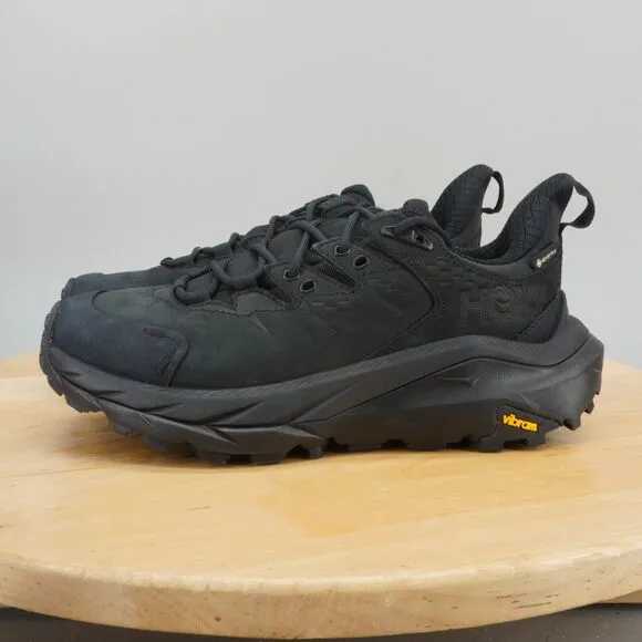 Hoka One One Kaha 2 GTX Low Womens Size 8 Shoes Boots Black Hiking Trail NEW