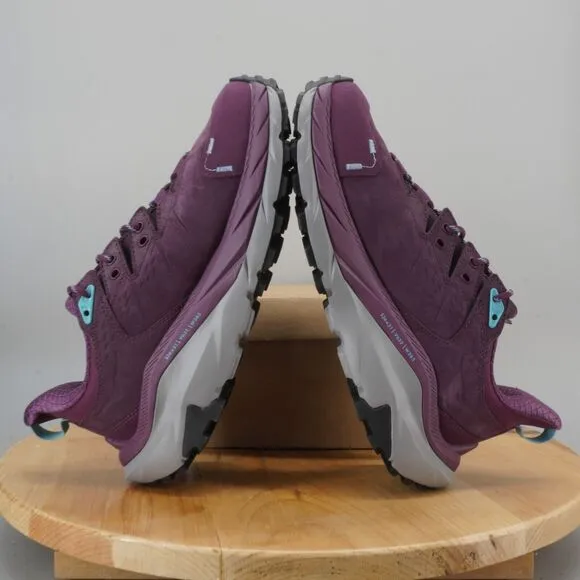 Hoka One One Kaha 2 GTX Low Womens Size 8.5 Shoes Grape Wine Hiking Trail NEW