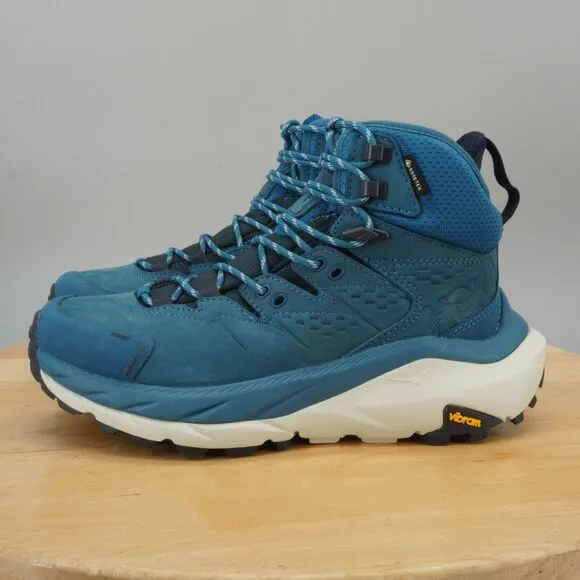 Hoka One One Kaha 2 GTX Mid Womens Size 8 Shoes Blue Coral Hiking Trail NEW