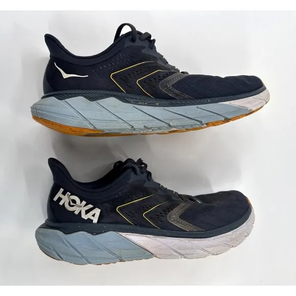 Hoka One One Mens Arahi 5 Blue Running Shoes Size 12 Wide Sneakers Cushioned