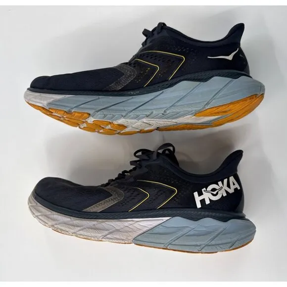 Hoka One One Mens Arahi 5 Blue Running Shoes Size 12 Wide Sneakers Cushioned