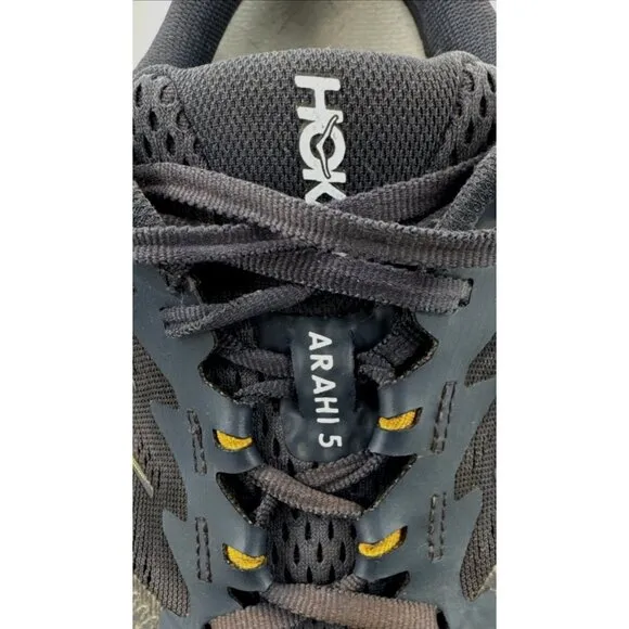 Hoka One One Mens Arahi 5 Blue Running Shoes Size 12 Wide Sneakers Cushioned