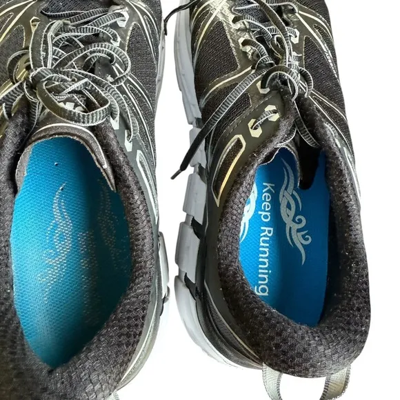 Hoka One One Odyssey Running Shoes Men's Size 10 Black White Cushioned Trainer