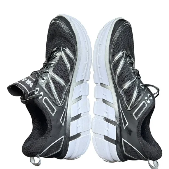 Hoka One One Odyssey Running Shoes Men's Size 10 Black White Cushioned Trainer