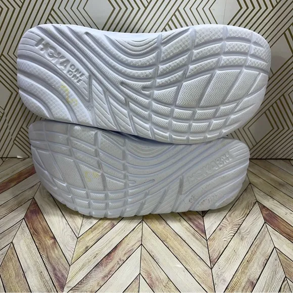 Hoka One One Ora Recovery Slide Mens 8 White Slip On Sandals Slippers Unisex SB2