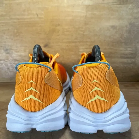 Hoka One One Rincon 3 Womens Sz 9.5 Running Shoes Sneakers Orange Yellow