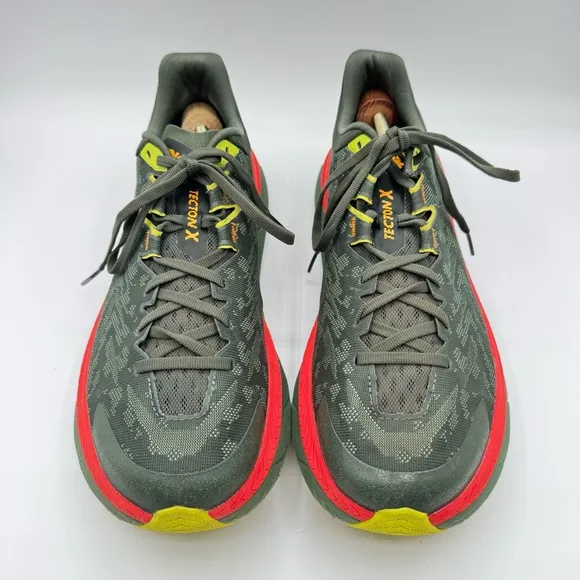 Hoka One One Tecton X Thyme Fiesta Trail-Running Shoes Men’s Size 9.5