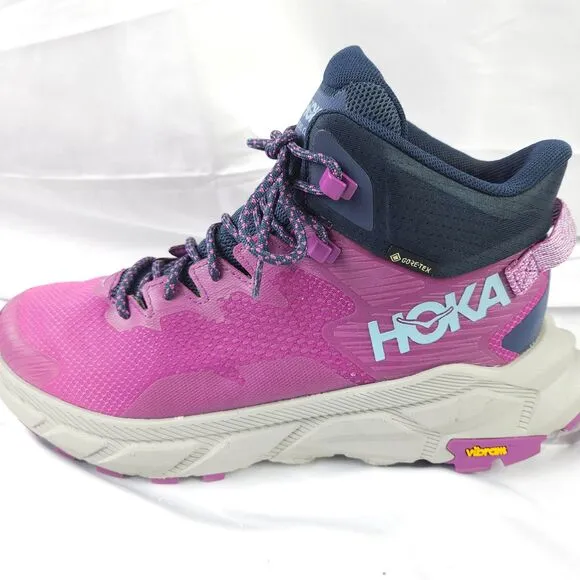 Hoka One One Women's 9.5B Purple Trail Code GTX Gore-Tex Hiking Boot Shoes