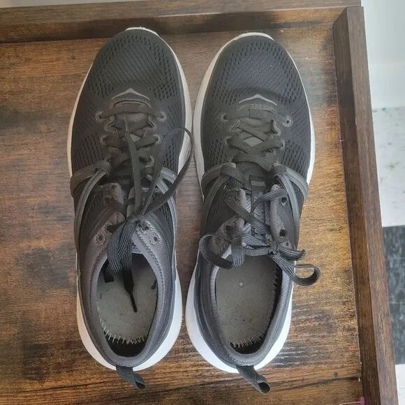 Hoka One One Women Ultra Marathon Cushioned Running Shoes Tivra Black 9