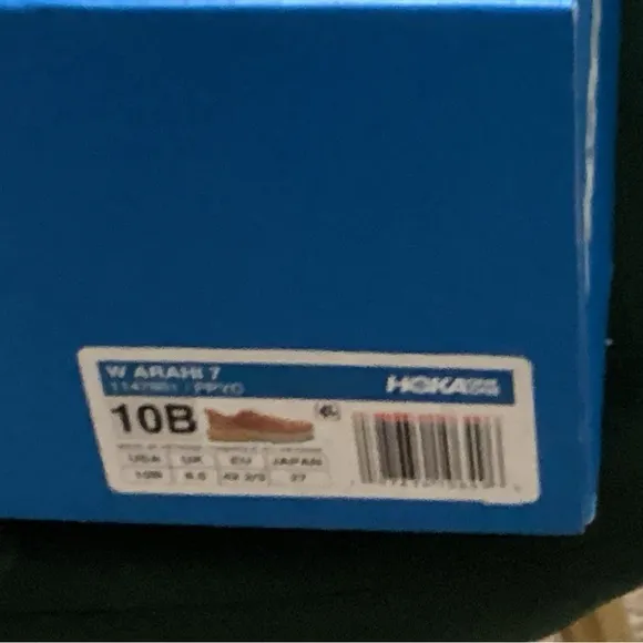 Hoka Orange and White Athletic Shoes with Cushioned Platform
