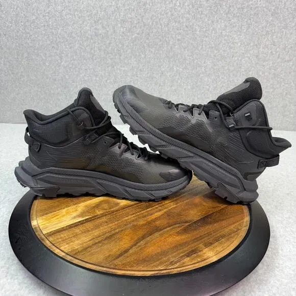 Hoka Trail Code GTX Boots Men's Size 10.5 Black Boots Hiking Gore-Tex Shoes