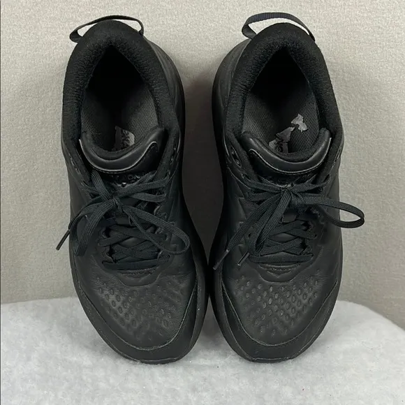 Hoka Womens Bondi SR One Cushioned Athletic Work Shoes Size 9 Black