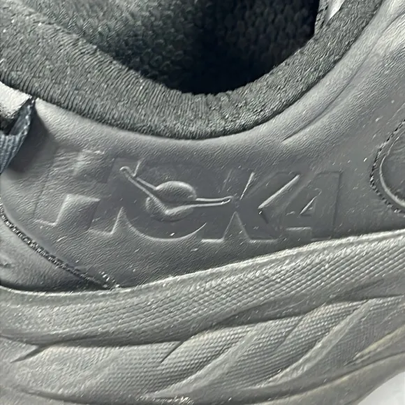 Hoka Womens Bondi SR One Cushioned Athletic Work Shoes Size 9 Black