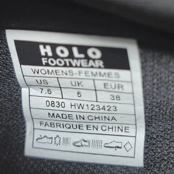 Holo Footwear Womens Outdoor Shoes Cream Black HW123424 Size 7.5 New