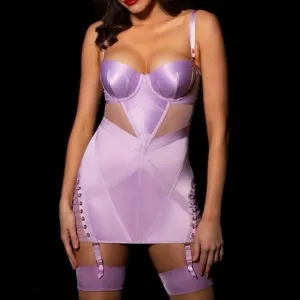 Honey Bridette Women’s Jerry Dress 34DD Lingerie Purple Icy-Violet Bustier