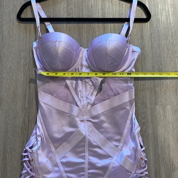 Honey Bridette Women’s Jerry Dress 34DD Lingerie Purple Icy-Violet Bustier