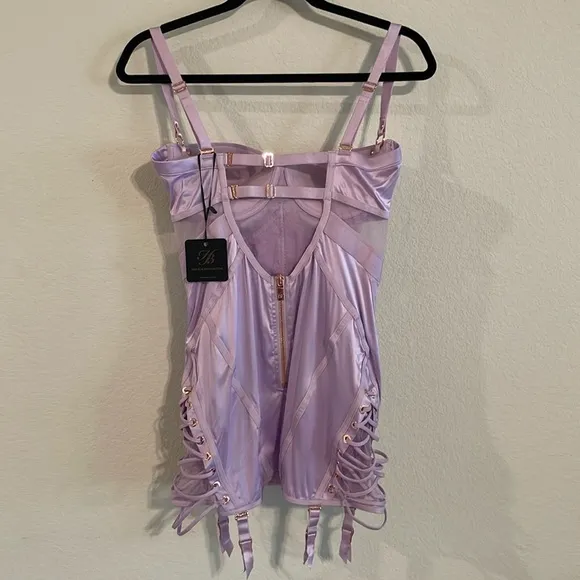 Honey Bridette Women’s Jerry Dress 34DD Lingerie Purple Icy-Violet Bustier