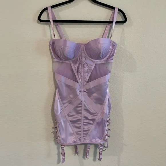 Honey Bridette Women’s Jerry Dress 34DD Lingerie Purple Icy-Violet Bustier