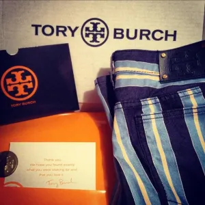 🎉HOST PICK🎉 Super skinny Tory Burch jeans new condition