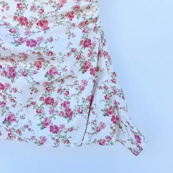 House of CB Jasmine Rose Mini Strapless Tube Top Bustier Short Dress Large