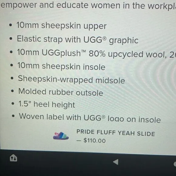 ❤️HP❤️Ugg fluff  slide slippers neon rainbow