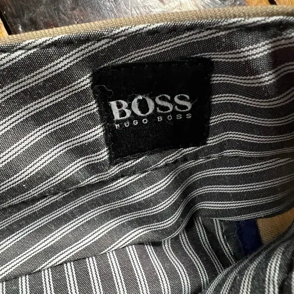 Hugo Boss Men’s 34x30 100% Virgin Wool Dress Pants Slacks Tan Beige Luxury Soft