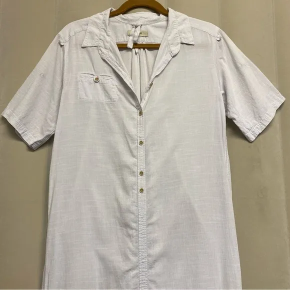 Humanoid Women’s Button Down Shirt Dress Small Minimalist Neutral Quiet Luxury
