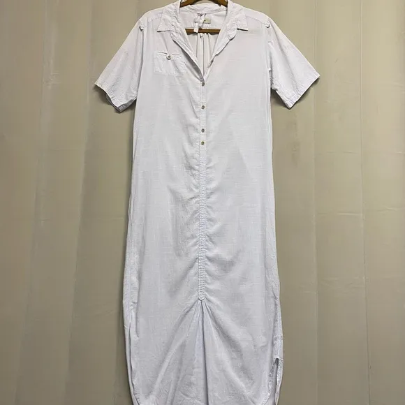 Humanoid Women’s Button Down Shirt Dress Small Minimalist Neutral Quiet Luxury