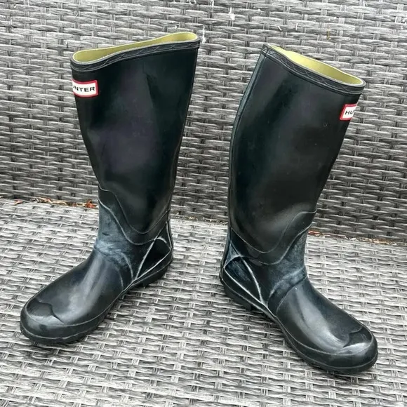 Hunter Huntress Gloss New Wide Women’s Boots Size US M6 F7