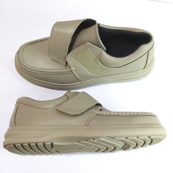 Hush Puppies New Gil Snap Strap Closure Casual Dressy Mens Leather Shoes US 7.5