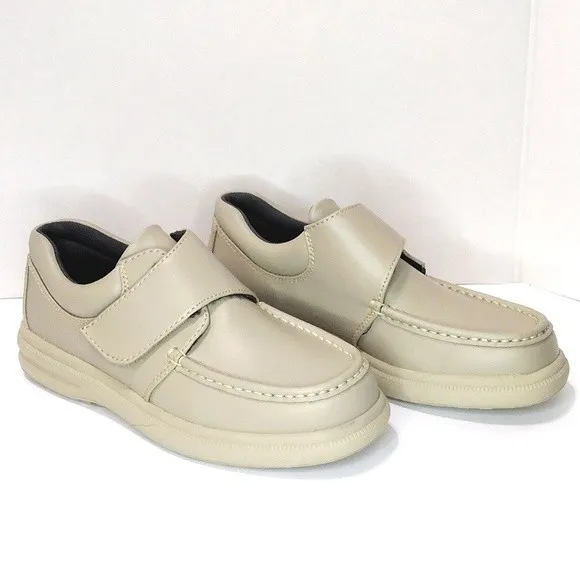 Hush Puppies New Gil Snap Strap Closure Casual Dressy Mens Leather Shoes US 7.5
