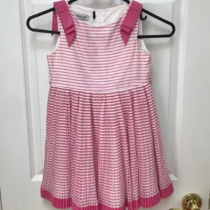 I Pinco Pallino Striped Pink Dress w Ribbons