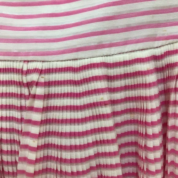 I Pinco Pallino Striped Pink Dress w Ribbons