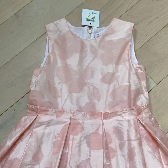 Il Gufo designer made in Italy girls pink floral silk dress 8