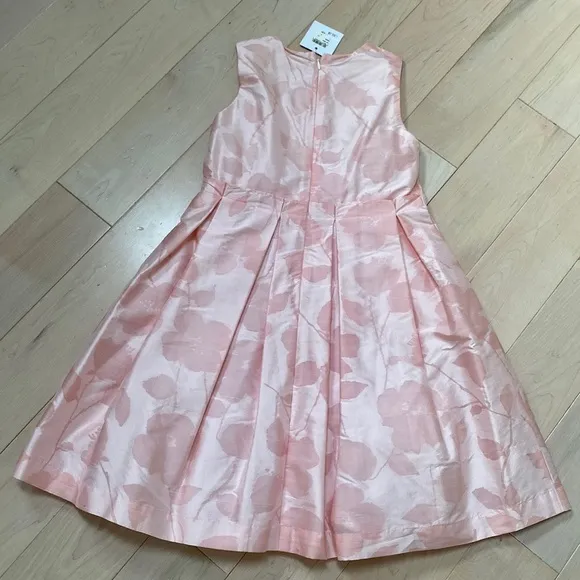 Il Gufo designer made in Italy girls pink floral silk dress 8