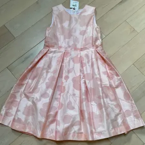 Il Gufo designer made in Italy girls pink floral silk dress 8