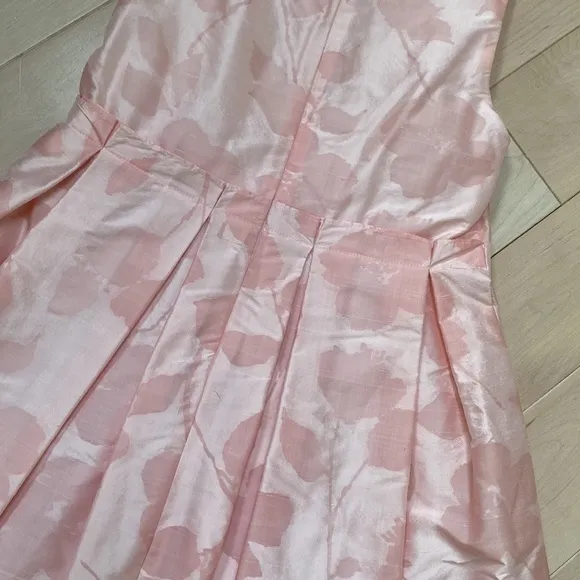 Il Gufo designer made in Italy girls pink floral silk pleated dress
