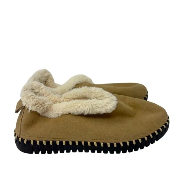 Ilse Jacobsen 9 Tulip 3150 Textile Women's Slip On Shoes Slippers Faux Fur Tan