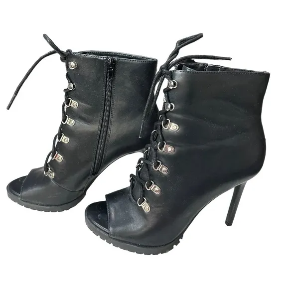 INC International Concepts Florita High Heel Ankle Boots Size 7 1/2