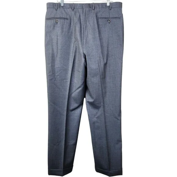 Incotex Mens 100% Wool Minimalist Neutral Dress Pants 38x31