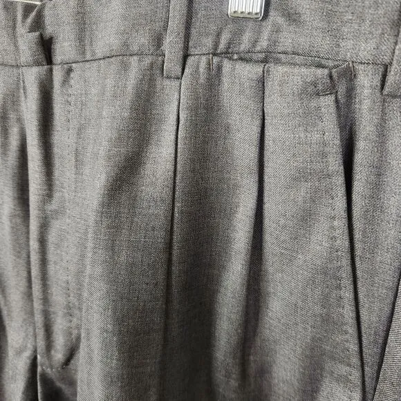 Incotex Mens 100% Wool Minimalist Neutral Dress Pants 38x31