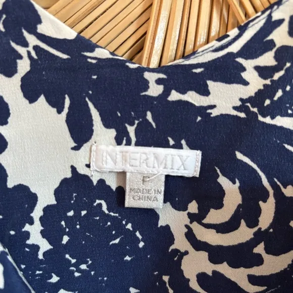 INTERMIX Floral Silk Dress