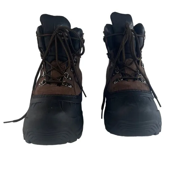 Itasca Mens Windsor Thinsulate Boots Winter Hunting Hiking Brown Black Size 9