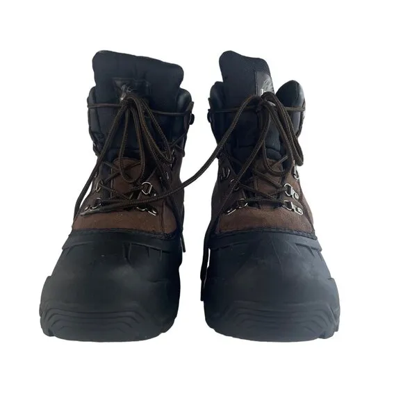 Itasca Mens Windsor Thinsulate Boots Winter Hunting Hiking Brown Black Size 9