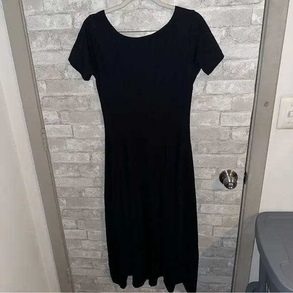Ivan Grundahl Balloon Hem Dress Cotton Stretch Lagenlook Minimalist sz S