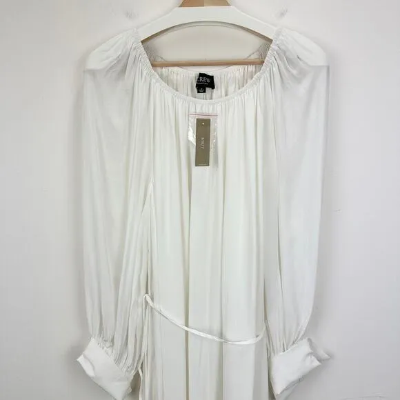 J. Crew Collection Sheer Maxi Dress Viscose Oversized Minimalist Boho Medium NWT