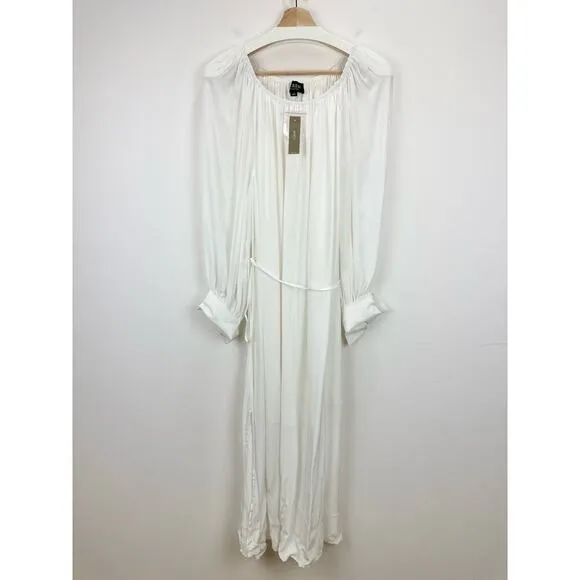 J. Crew Collection Sheer Maxi Dress Viscose Oversized Minimalist Boho Medium NWT