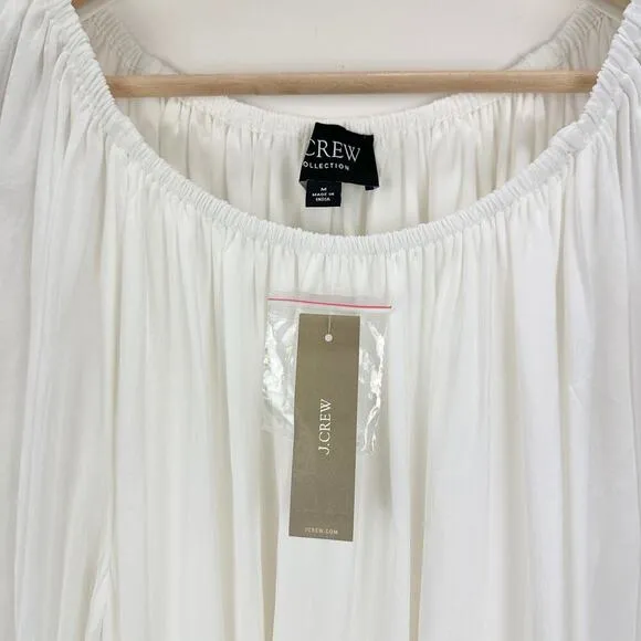 J. Crew Collection Sheer Maxi Dress Viscose Oversized Minimalist Boho Medium NWT